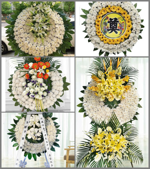 山东青岛莱西市望城街道后冯北村花圈速递