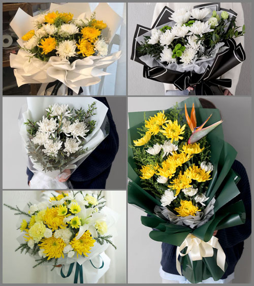 山东青岛莱西市望城街道后冯北村白事花束代送